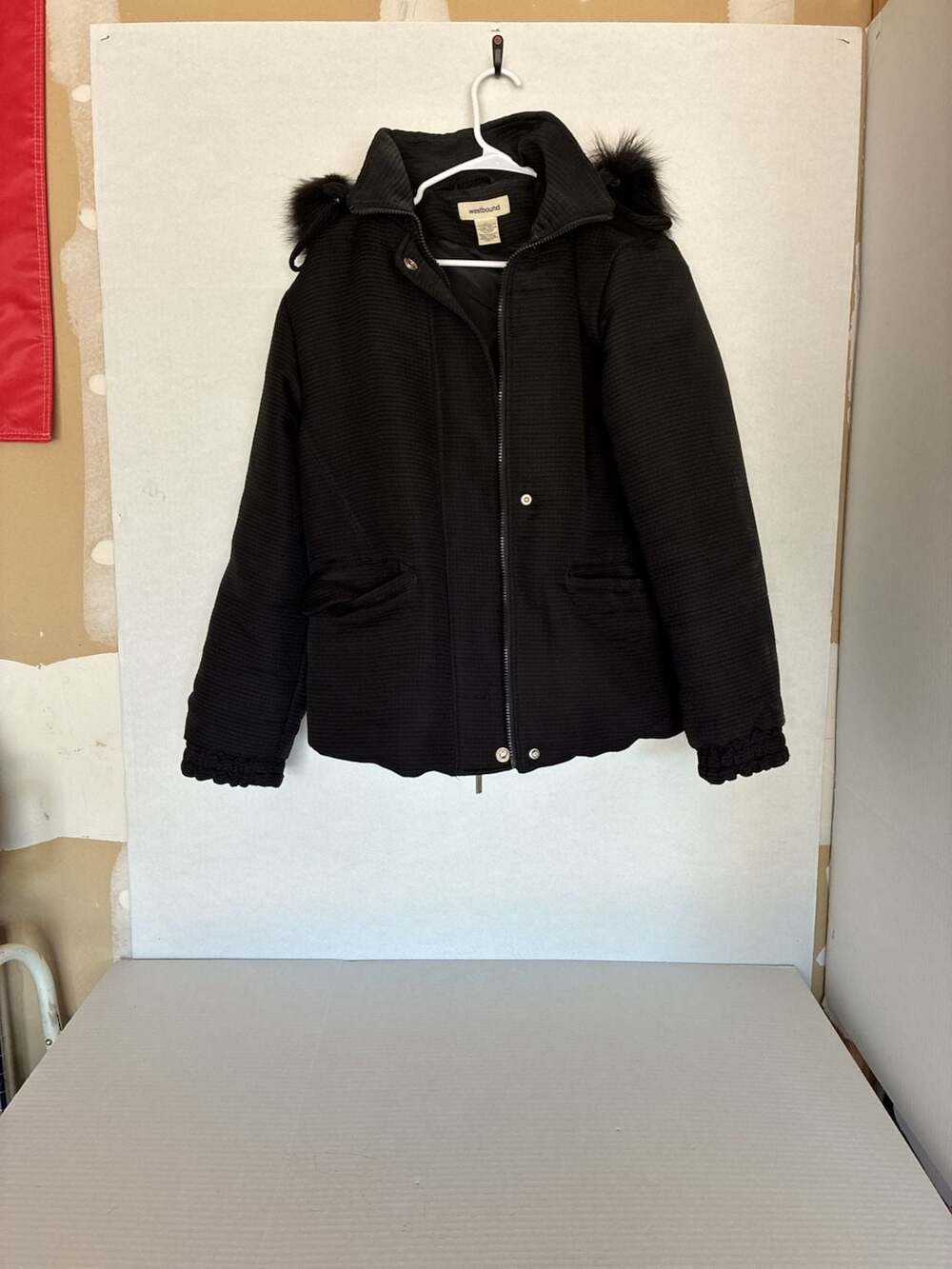 Westbound Quilted Winter Jacket with Genuine Fox Fur Trim Hood